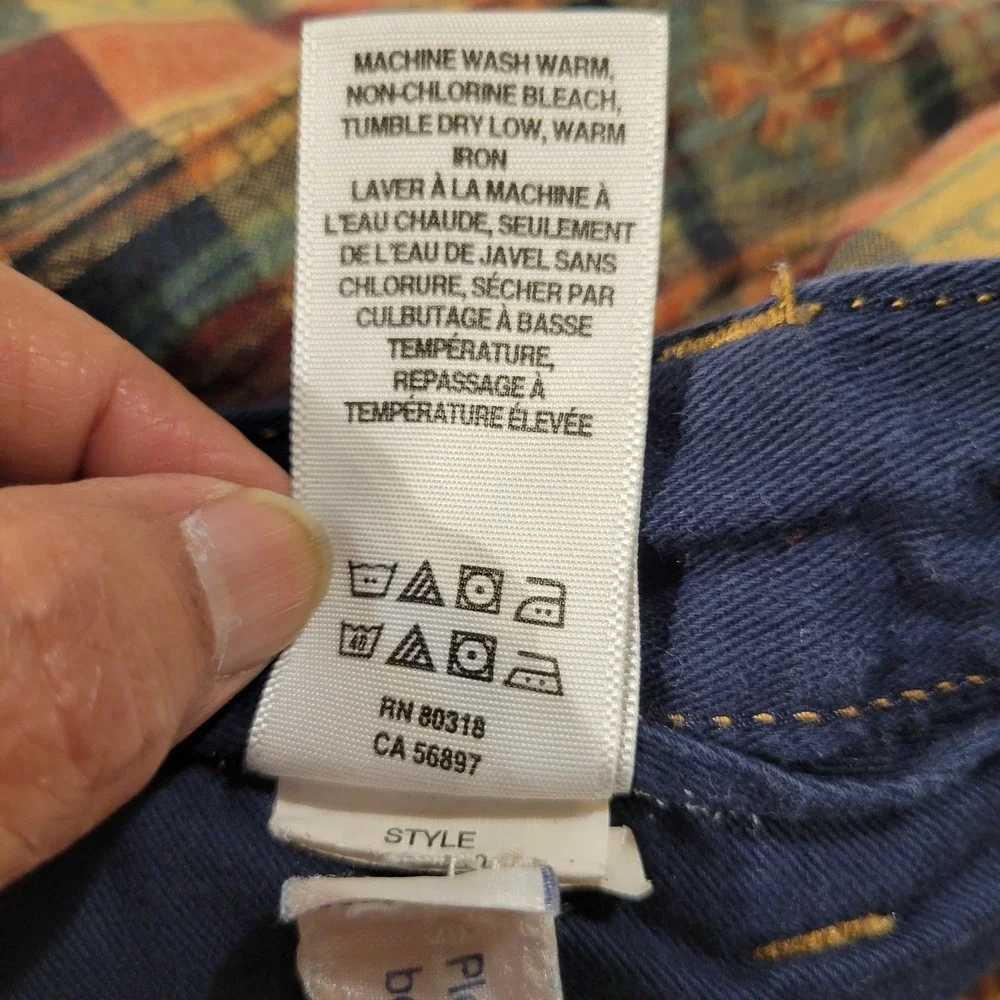 Y2K Lucky Brand Men 34 Plaid Paisley Shorts 100 Cotton Southwestern Summer Beach